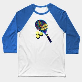 Tennis Wpap Pop Art Baseball T-Shirt